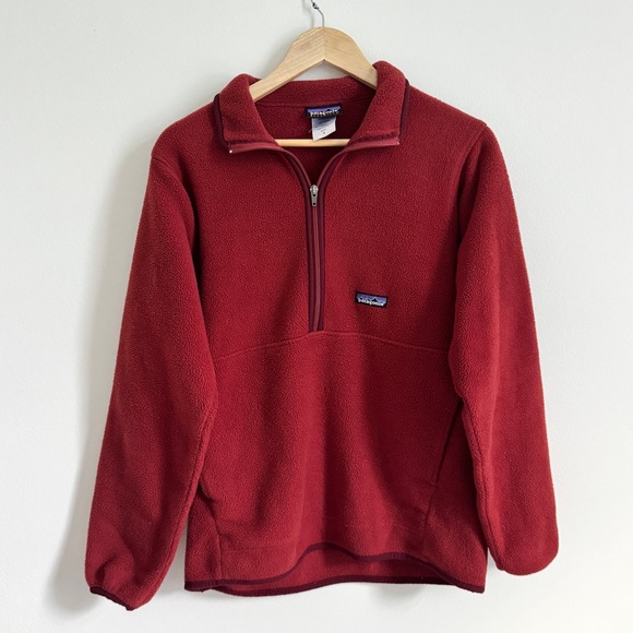 Patagonia Sweaters - Patagonia Synchilla Pullover Half Zip Sweater Men’s Small Women’s Medium Orange